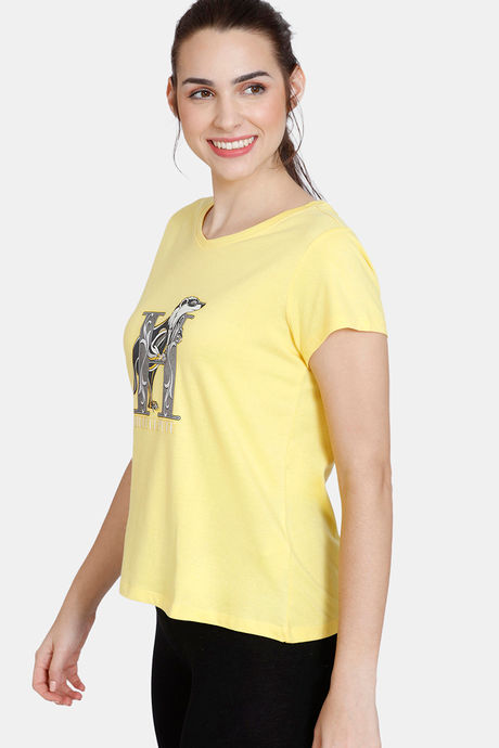 Zivame Harry Potter Knit Cotton Top - Aspen Gold — image 2
